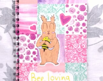 Bee loving A5 notebook