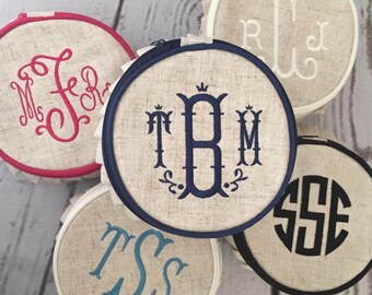 Monogrammed Jewelry Case, personalized jewelry round, jewelry storage, monogrammed gift