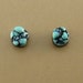 Lone Mountain Turquoise Nugget Pair, Lone Mountain natural turquoise, sea foam nugget shape, blue color, pair of hand cut turquoise nuggets