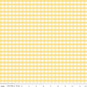 Riley Blake Designs, Medium Gingham in Yellow (C450 50)