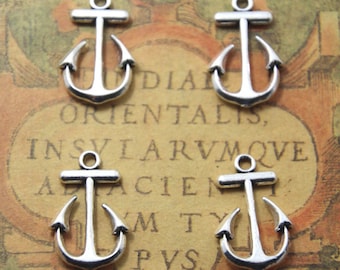20pcs Anchor charms silver tone Anchor Charm Pendants 15x23mm ASD1128