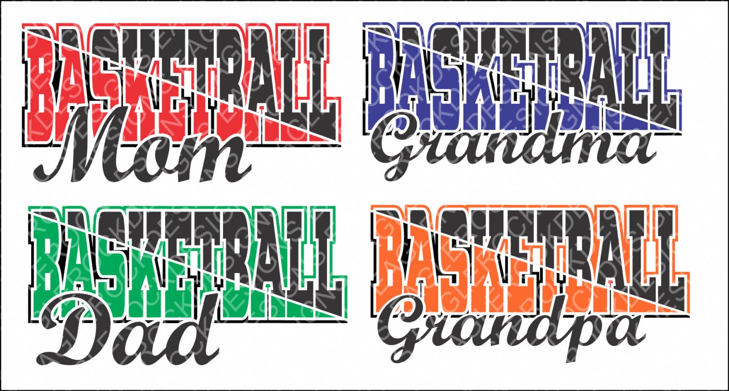 Download Basketball Mom Dad Grandma Grandpa SVG DXF EPS Cut