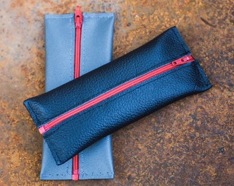 Leather Zippered Tampon Case