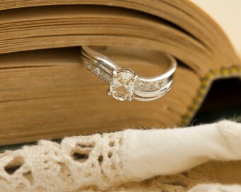 Oregon Sunstone in Sterling Silver Ring, Style VC