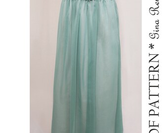Maxi Skirt Pattern. Womens Long Skirt Pattern. Maxi Skirt PDF. Maxi Pattern