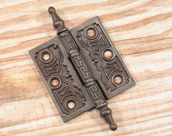 Single Eastlake Steeple Tip Door Hinge 3 x 3 - Antique Victorian Hardware