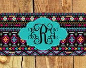 Items similar to Personalized Monogrammed License Plate Car Tag, Aztec ...
