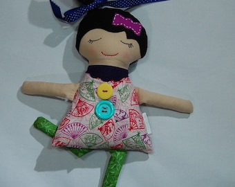 Handmade doll, cloth doll, Darling Big Sister Doll, girl doll, fabric doll