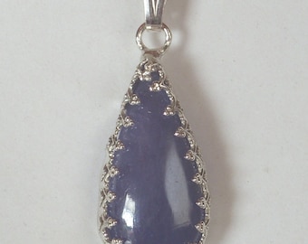 Tanzaite gemstone Pendant made from Sterling Silver