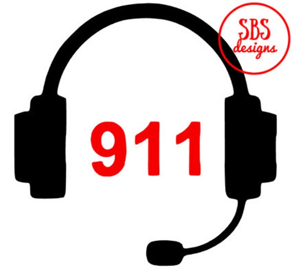 911 dispatcher headset decal