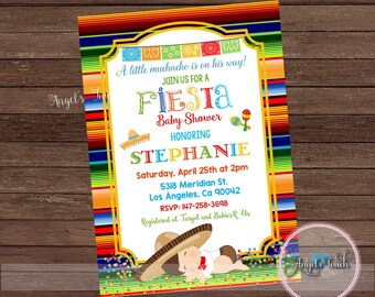 Fiesta Baby Shower Invitation, Fiesta Baby Shower, Fiesta Mexicana Baby Shower Invitation, Fiesta Mexicana Invitation, Digital File