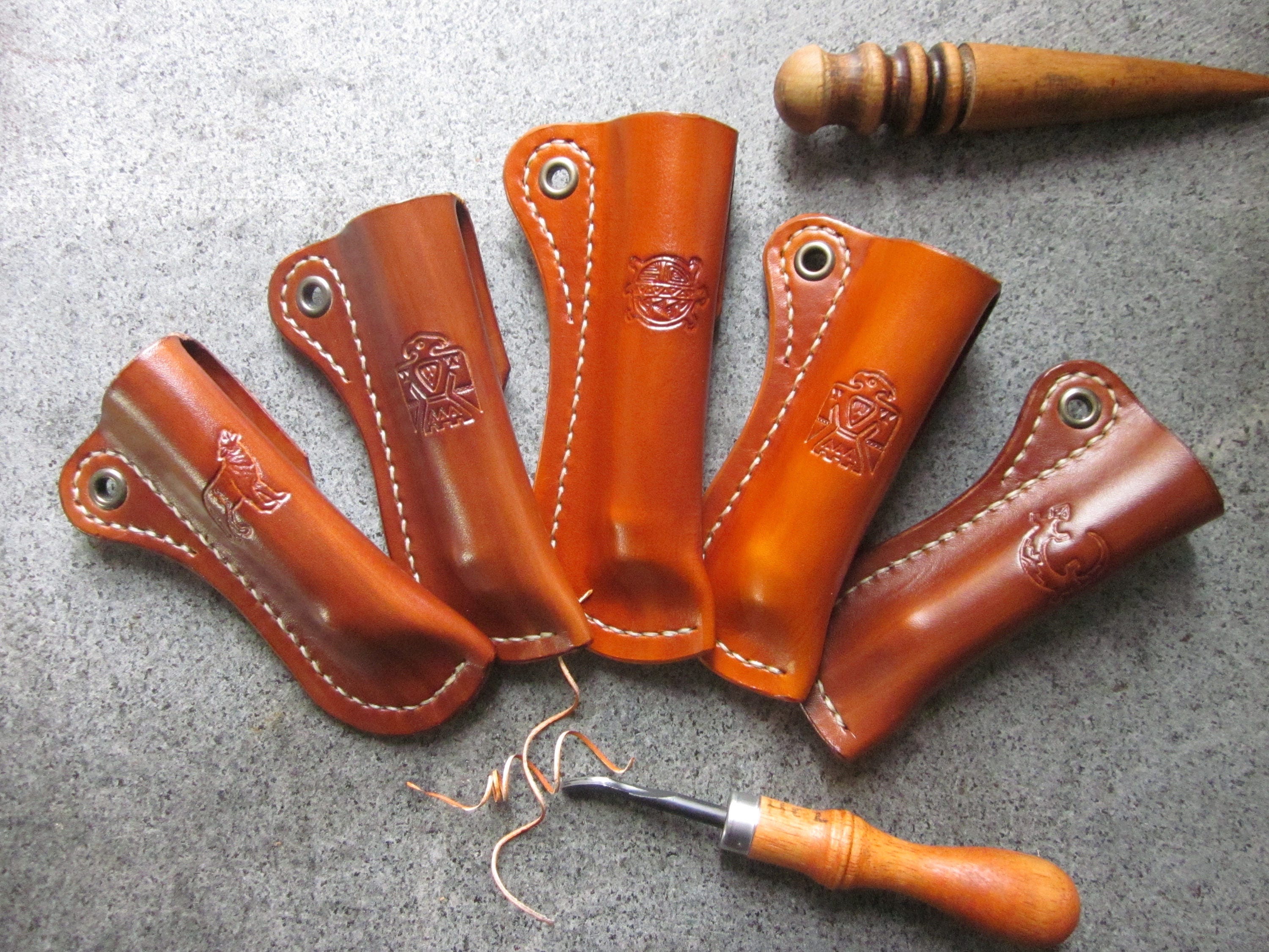 Opinel sheath with belt loop & lanyard eyelet