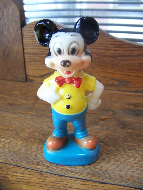 Vintage Mickey Mouse Plastic Made in Hong Kong.Mickey Mouse