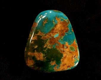 Battle Mountain Blue Gem Turquoise Rare Aqua Blue Natural High Grade Cabochon 34 CTS