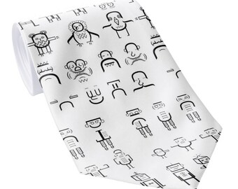 Robot Designer geek neck tie