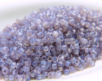 Vintage Venetian Light Purple Opal Size 11 Seed Beads #SV295