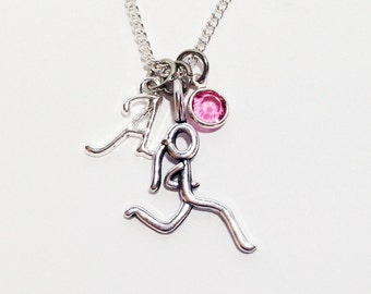 Runner Gift, Running Jewelry, Running Gifts, Runner Girl, Runner Jewelry, Runner Necklace, Marathon Gift, Marathon Jewelry Personalized Gift