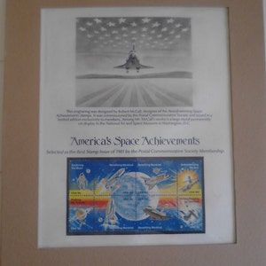 Postal Commemorative Society Space Stamp Page ECS
