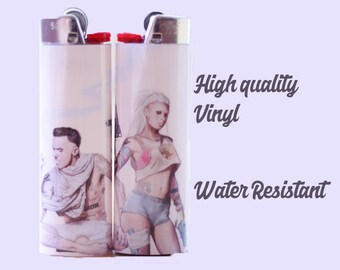 Die Antwoord Hand Made Lighter / Yolandi Visser / Grunge / Ninja Zef Art / Harajuku / Festival / Punk / Illustration / Rap Gifts / Gift