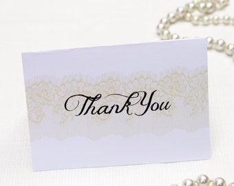 Lace Inspired Thank You Card: DCo Lovenotes