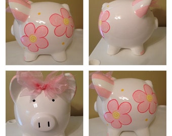 Peyton Pink Piggy Bank