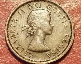 Vintage Very Fine Quality 1963 Canadian Penny