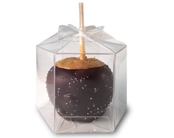 Plastic Hex Twist Top Apple Box - 1 Dozen