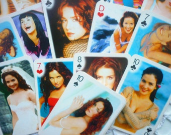 Vintage playing cards deck Natalia Oreiro card deck Girl card deck Russian vintage card deck Old playing card deck Collectible card deck