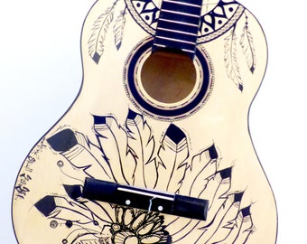 Guitar Xl Skull Indian dreamcatcher
