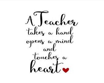 it takes a big heart to shape little minds SVG teacher svg