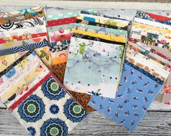 Random cotton Prints 5" Charm pack of 100 squares