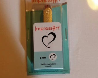 Impress Art 6mm Heart Metal Stamp