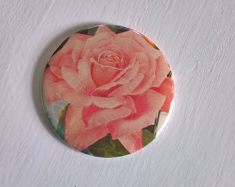 SALE Sweetest Rose Pocket Mirror --- Vintage Flower Garden English Beauty --- Sweetheart Revolutionary Girl Utena Accessory Stocking Stuffer