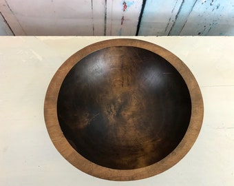 Primitive Wood Bowl| Antique Dough Bowl| Wooden Bowls| Primitive Fruit Bowl| Rustic Decor| Free Shipping