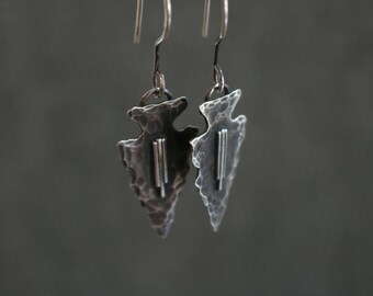 Arrowhead Earrings - Sterling SIlver