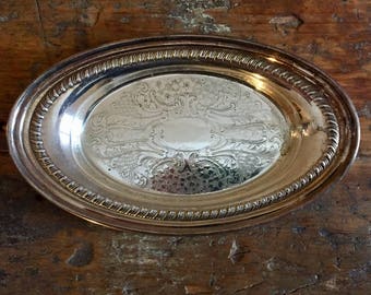 Vintage Silver Plate Serving Platter