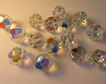 12 x art 5000 col CRYSTAL AURORE BOREALE - 18 mm