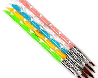 5 pcs Nail Art Brush Set for Acrylic / UV Gel / Pen Tools Kit DIY