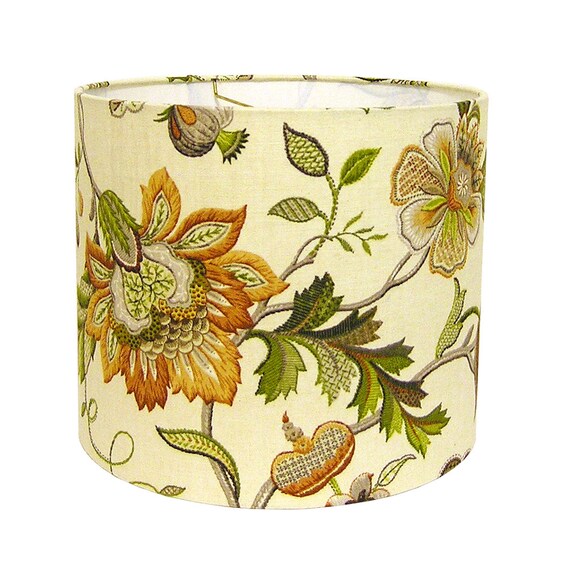 Floral Lamp Shade Custom Lampshade Brissac by P Kaufmann in