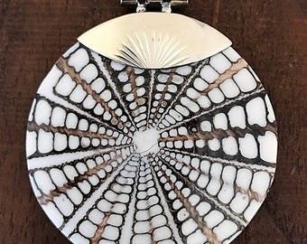 Shell Pendant set in Sterling Silver