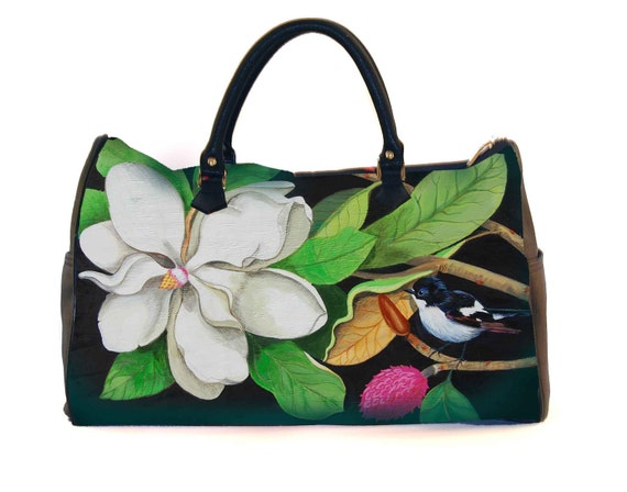Travel bag, Miss White, weekend bag, birthday gift, gifts for her,gift for mom, Woody Ellen handbag, christmas gifts, christmas gift ideas