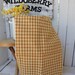 Mustard and Tan Cotton Dish Towel