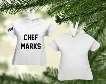 Chef Coat White Ornament