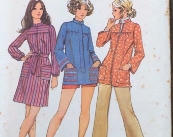 Smock Pattern / Simplicity 9675 / Size 12 / Vintage Smock Pattern / Vintage Simplicity Pattern / Misses Smock Pattern / UNCUT