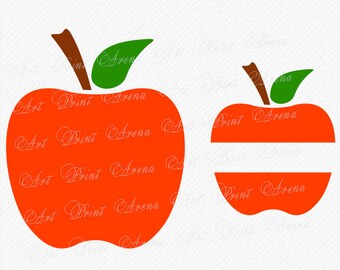 SVG Apple svg monogram apple School SVG Svg File Cricut Cut Files Silhouette Teacher SVG Cutting Files Clipart Vinyl Cutters eps png dxf