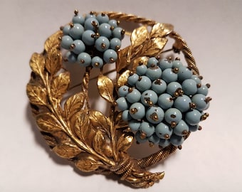 Art Nouveau Brooch with Enamel Beads