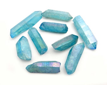Aqua Aura Points - Crystal Points Aqua Aura Blue (OB7B9)