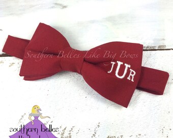 monogrammed bow tie