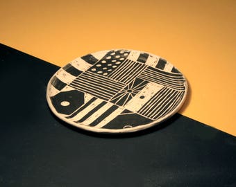 Small Illustrated Ceramic Plate