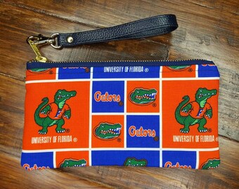 UF Purse, UF Gators Wristlet, Florida Gators Phone Purse